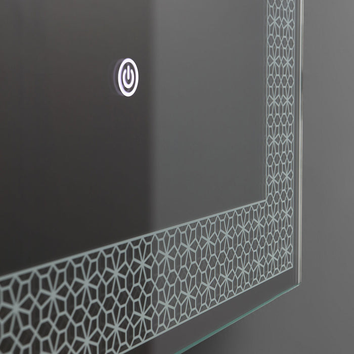 Specchio rettangolare 50x70 con led