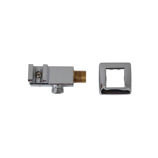 Presa d'acqua quadrata con supporto doccia