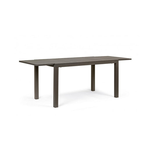 Tavolo per esterno allungabile in alluminio Caffè HILDE YK14 140-210x77x h75 cm