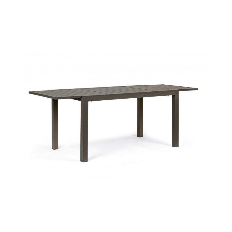 Tavolo per esterno allungabile in alluminio Caffè HILDE YK14 140-210x77x h75 cm