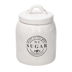 Barattolo zucchero 720 cc in ceramica beige