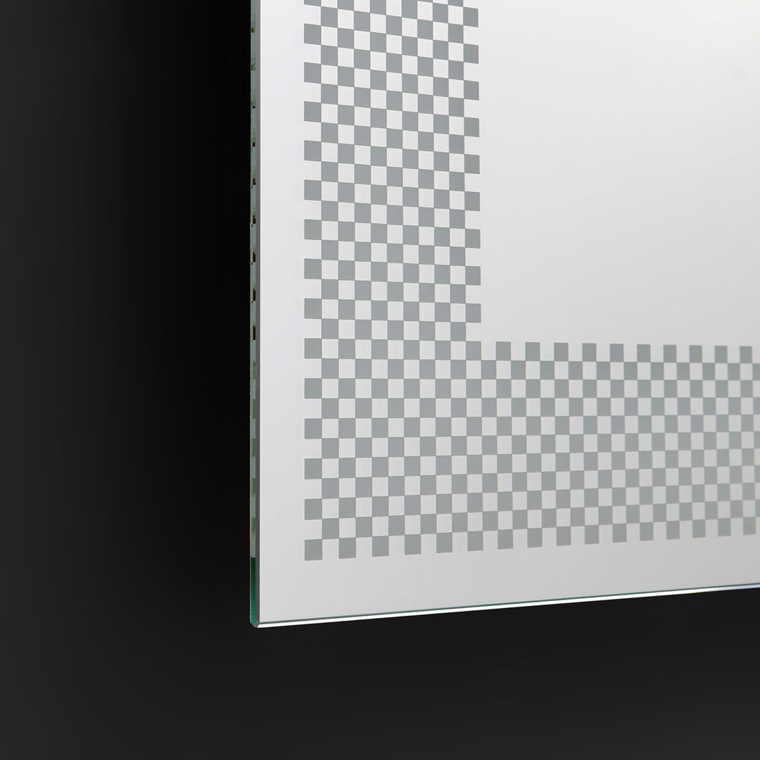 Specchio rettangolare 50x70 decorato LED
