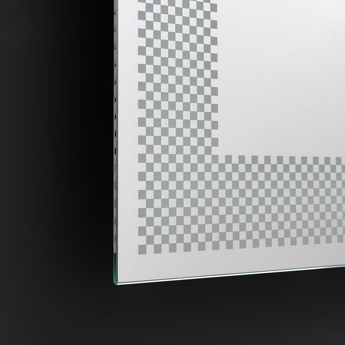 Specchio rettangolare 50x70 decorato LED