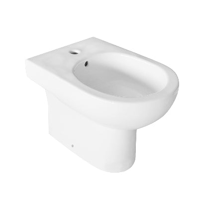 Bidet a filo muro con erogazione rubinetto