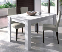 Tavolo Kendra Cm.90 x 140-190 x 78h Kit Bianco