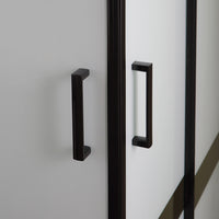 Box doccia 80x120 telaio nero opaco