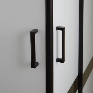 Box doccia 80x120 telaio nero opaco