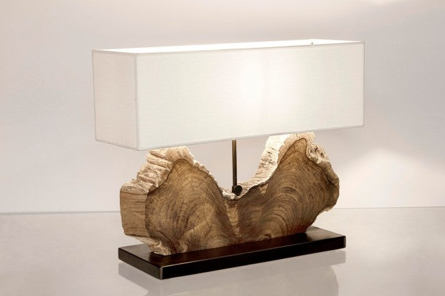 Lampada tavolo Naga bianco 60x20x55h