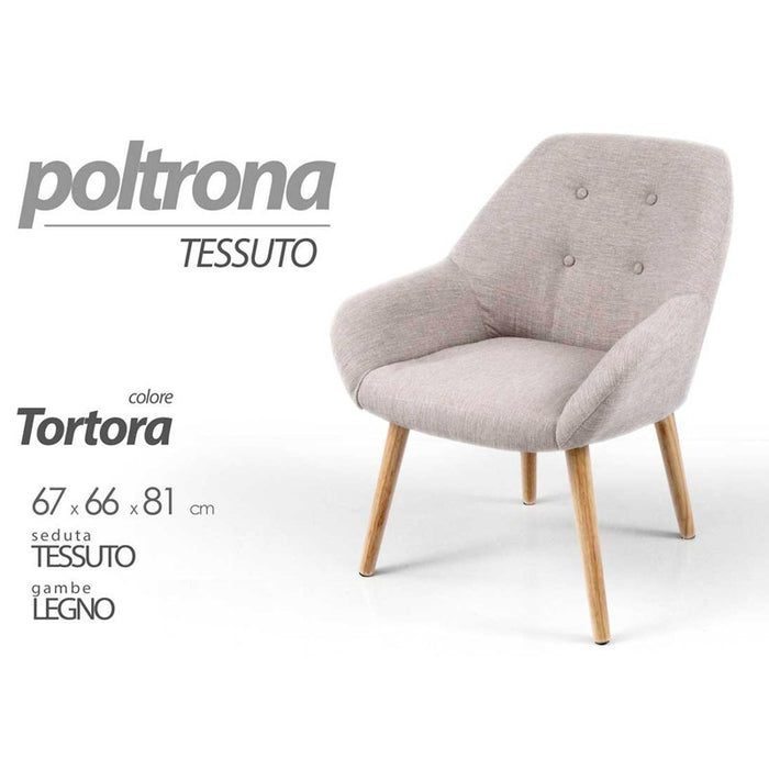 TOD-POLTRONA TORTORA 67*66*81 T8214-T