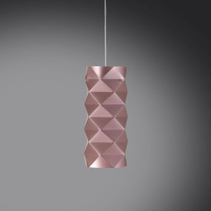 Sospensione Pink Metal in Metallo Cromato Cm. 13 x 32h