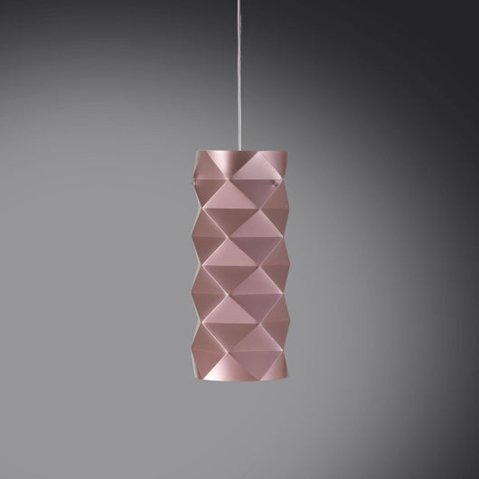 Sospensione Pink Metal in Metallo Cromato Cm. 13 x 32h