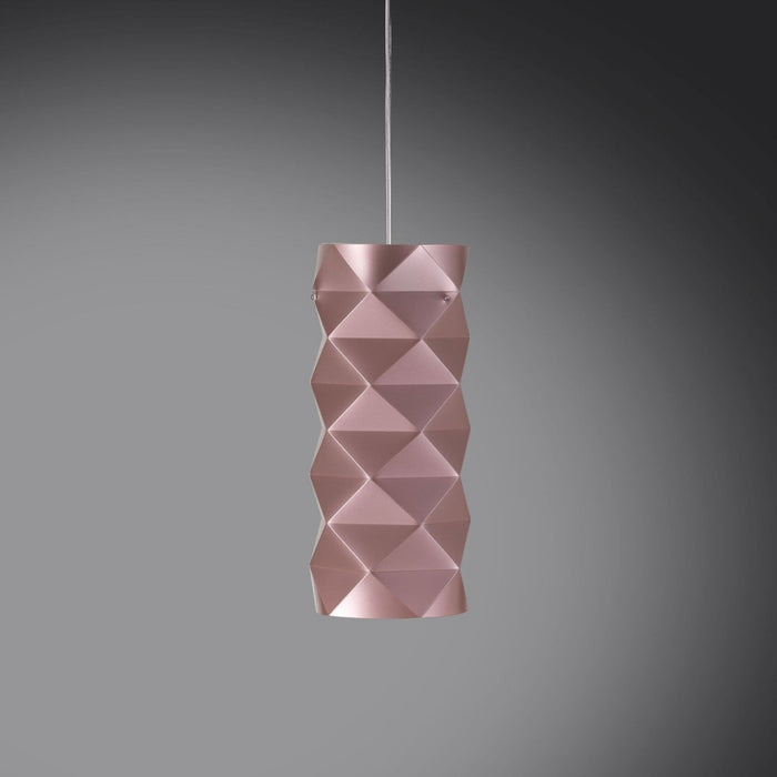 Sospensione Pink Metal in Metallo Cromato Cm. 13 x 32h