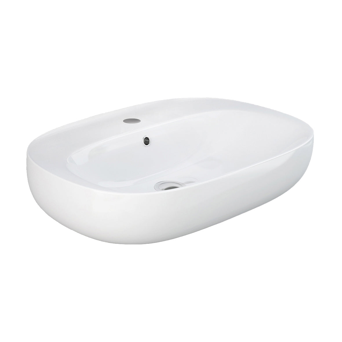 Lavabo sospeso ovale 65 cm