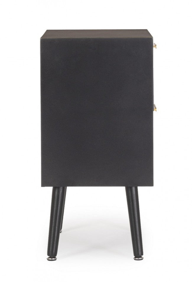 Cassettiera nera 45x30x60 in legno