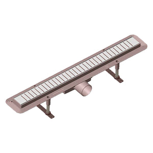 Canaletta per doccia 66 x 5,3 cm con griglia