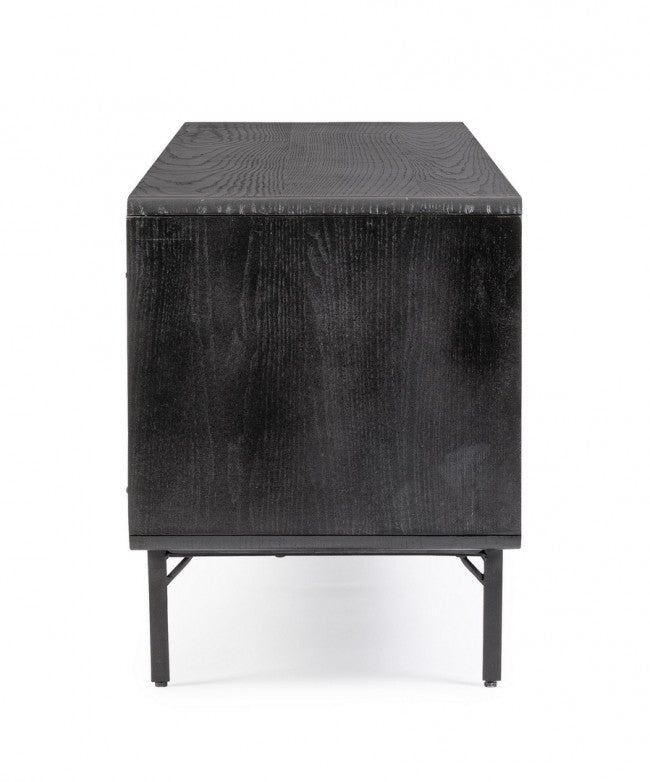 Mobile porta TV 160x40x50 in legno nero