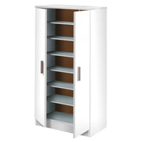 Mobile Scarpiera salvaspazio sei ripiani bianco