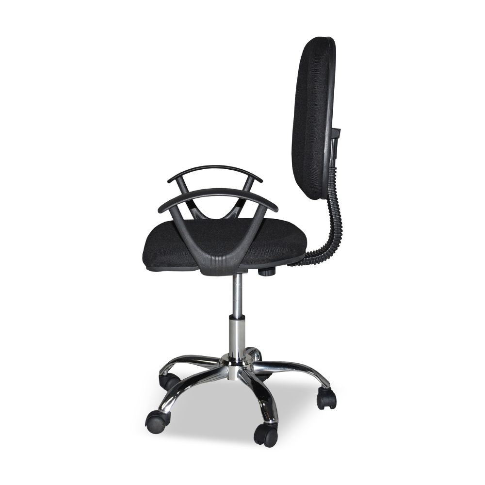 Poltrona ufficio nera 62x44x94 cm