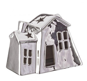 6x Casetta Specchio Argento