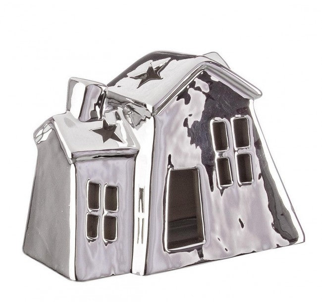 6x Casetta Specchio Argento