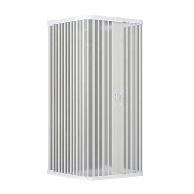 Box doccia a soffietto riducibile Cono Linea Plissé 95x95x95 cm