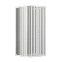 Box doccia a soffietto riducibile Cono Linea Plissé 95x95x95 cm