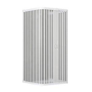 Box doccia a soffietto riducibile Cono Linea Plissé 95x95x95 cm