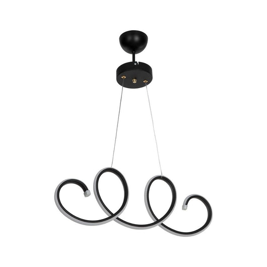 Lampada a sospensione LED Afra forma spirale nera MDL4441 EFFEZ