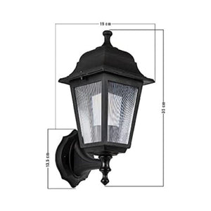 Lampada a parete abs nera triangolare MDL2826