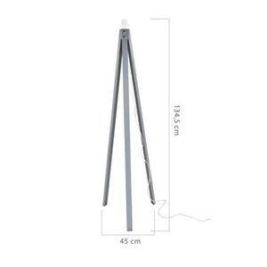 Lampada da terra grigia 45x135 cm