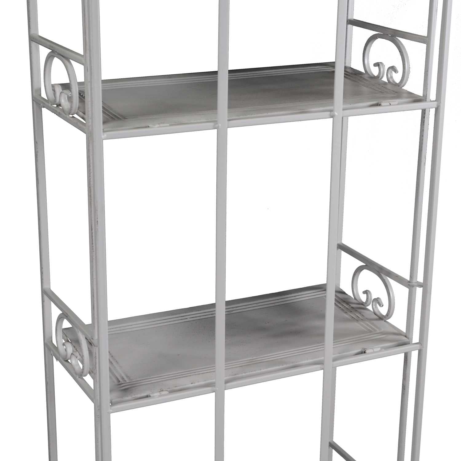 Scaffale metallo new jessica 5 piani bianco brush cm 47x23h160