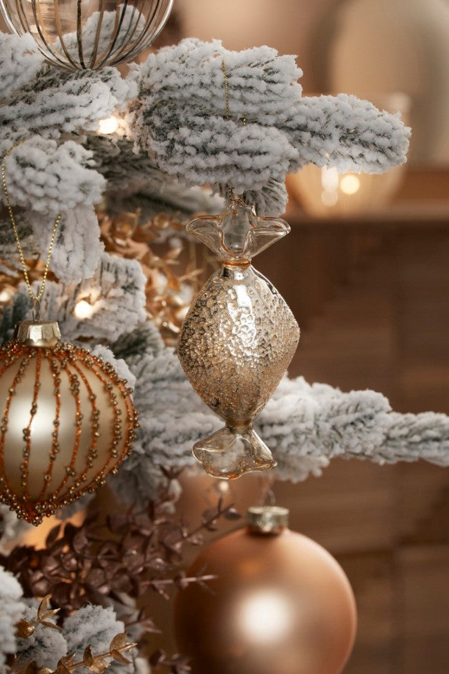 12x Pendaglio Vt Toffee Champagne 4,6X11,9H