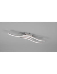 Lampada Soffitto Moderna Bacchette Led 4000k Route Nichel Trio Lighting