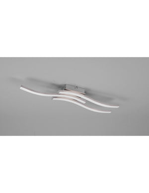 Lampada Soffitto Moderna Bacchette Led 4000k Route Nichel Trio Lighting