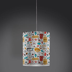 Lampadario a Sospensione Enjoy in Plastica bianco Cm. 27 x 32 h