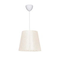 Lampada a sospensione Conic ASZ0778 in tessuto beige EFFEZ