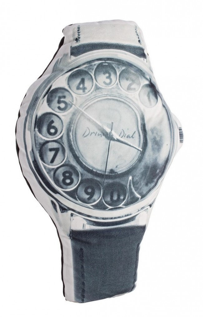 4x Cuscino orologio 47x30 in tessuto