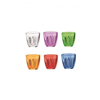 Set di 6 bicchieri multicolore