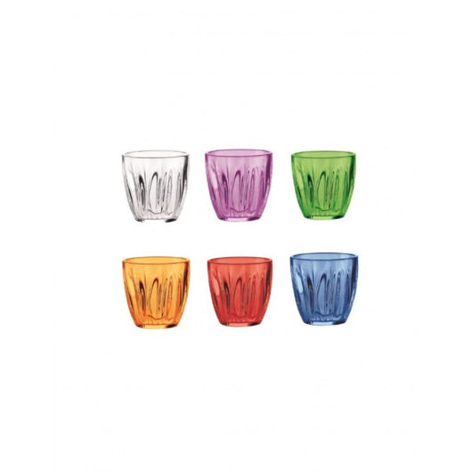 Set di 6 bicchieri multicolore