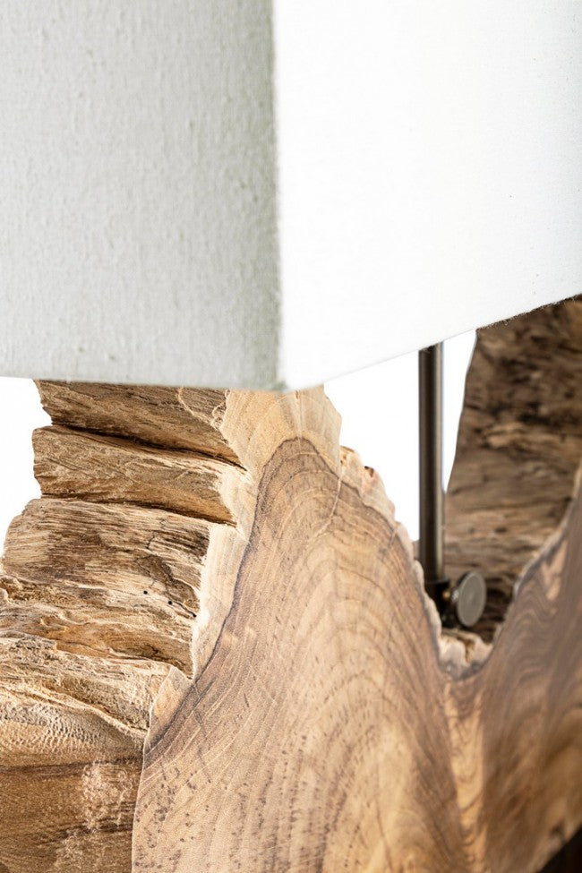 Lampada tavolo Naga bianco 60x20x55h