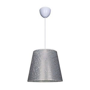 Lampada a sospensione Conic ASZ0777 in tessuto grigio EFFEZ