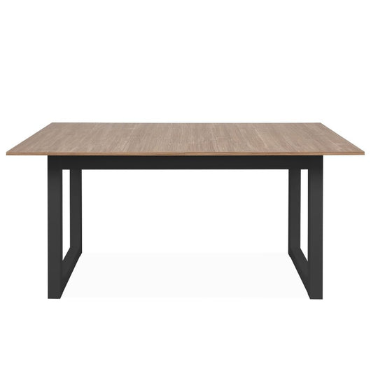 Tavolo allungabile Austin 80A piano colore legno e gambe antracite H75xL160 (+40)xP90