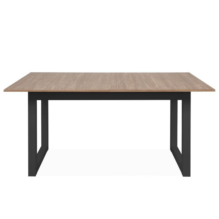 Tavolo allungabile Austin 80A piano colore legno e gambe antracite H75xL160 (+40)xP90