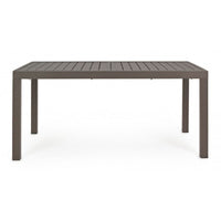 Tavolo per esterno allungabile in alluminio Caffè HILDE YK14 160-240x90x h75 cm