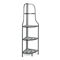 Angoliera Pieghevole Positano classica con ripiani in ceramica