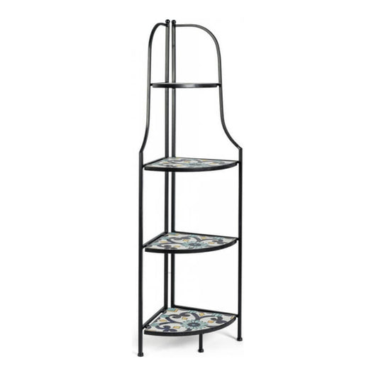 Angoliera Pieghevole Positano classica con ripiani in ceramica