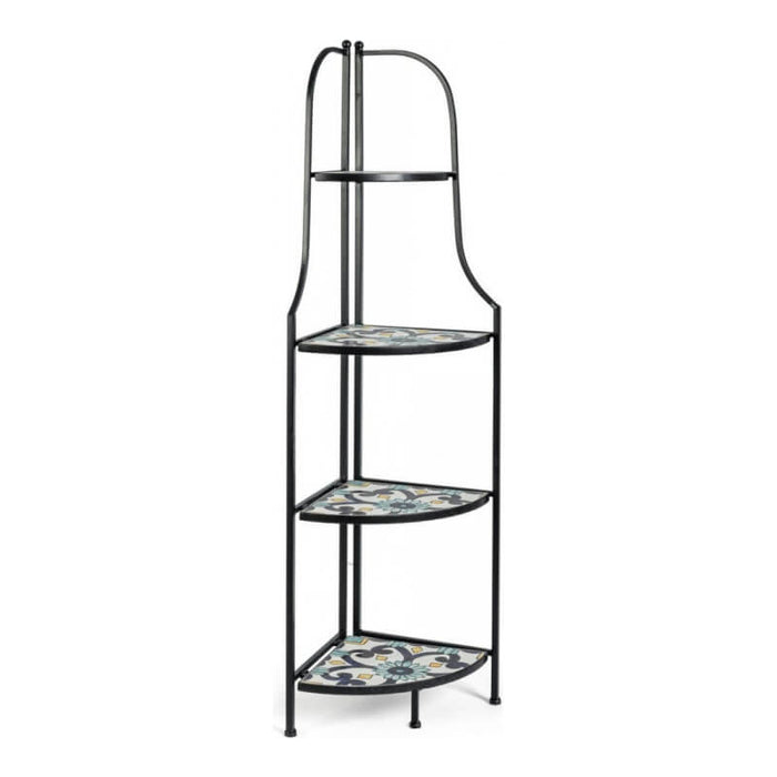 Angoliera Pieghevole Positano classica con ripiani in ceramica