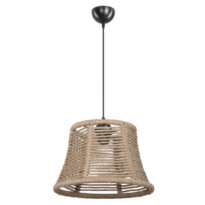 Lampada da soffitto Besta ASZ1745 con paralume in iuta H60xL31