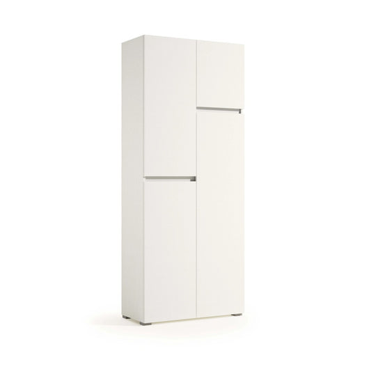 (3c) Mobile Multiuso Con 4 Ante Maniglia A Gola Portascope Interno bianco