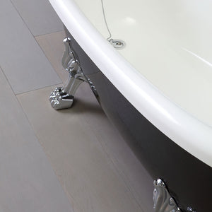 Vasca da bagno classica bianco e nero